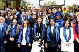 Image du Maroc Professionnelle de  Son Altesse Royale la Princesse Lalla Meryem, présidente de l'Union nationale des femmes du Maroc (UNFM),  préside à Rabat la cérémonie de célébration de la Journée internationale de la femme, le 8 Mars 2019. (Photo/ SPPR) via Jalilbounhar.com 